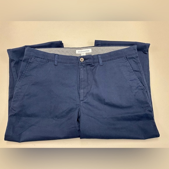 Navy Pants For Mens Amazon Essentials 38x34 - Picture 3 of 6